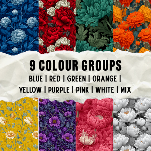 76 William Morris Styled Digital Paper Mega Pack